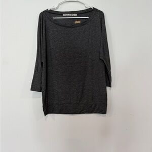 Michael Stars Brooklyn jersey Dark Charcoal Dolman Sleeve Top
